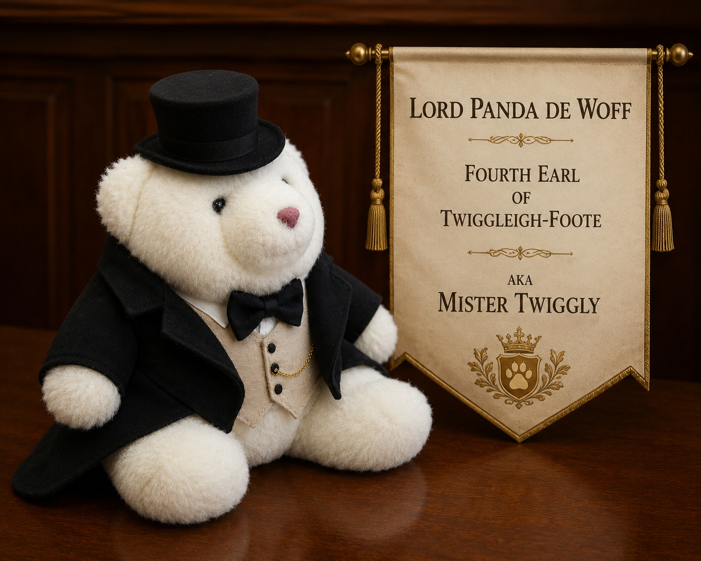 Lord Panda de Woff, Fourth Earl of Twiggleigh-Foote